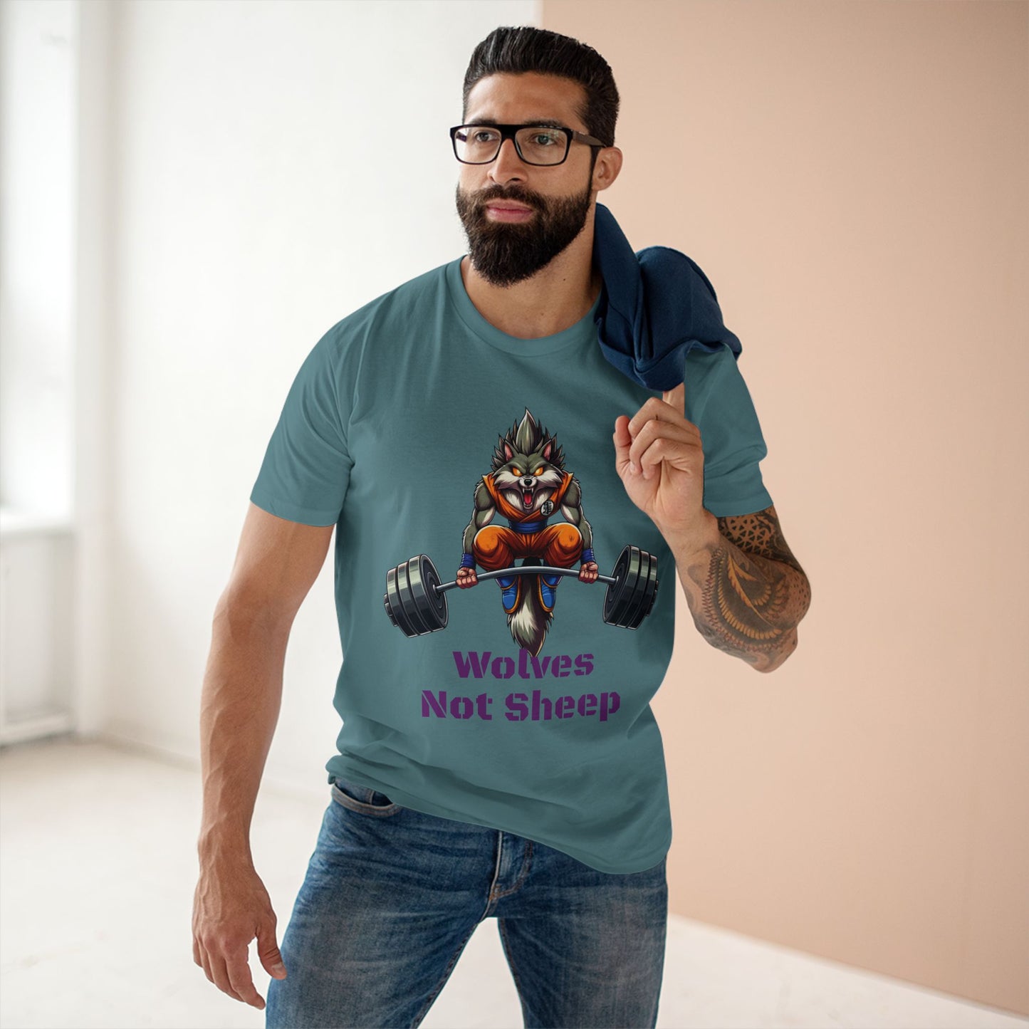 Wolves Not Sheep Motivational Tee for Fitness Enthusiasts