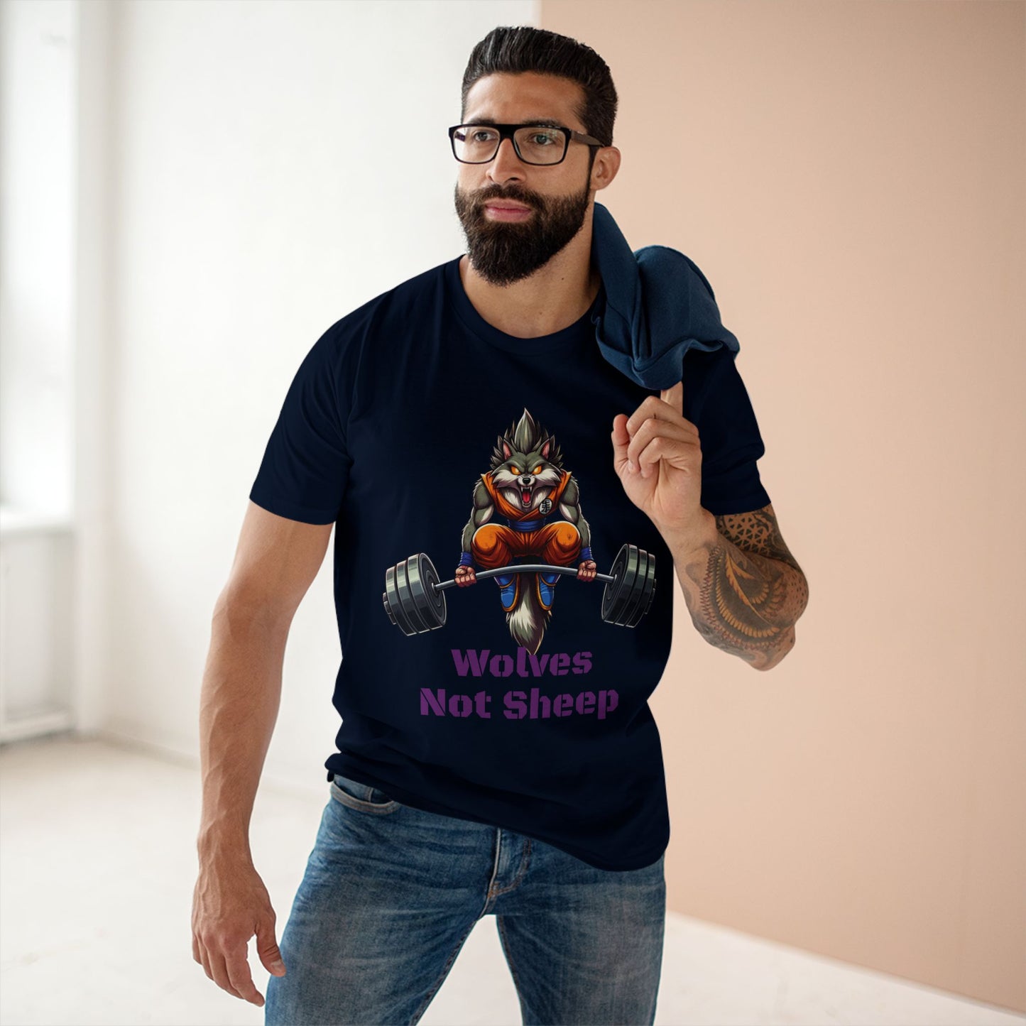 Wolves Not Sheep Motivational Tee for Fitness Enthusiasts