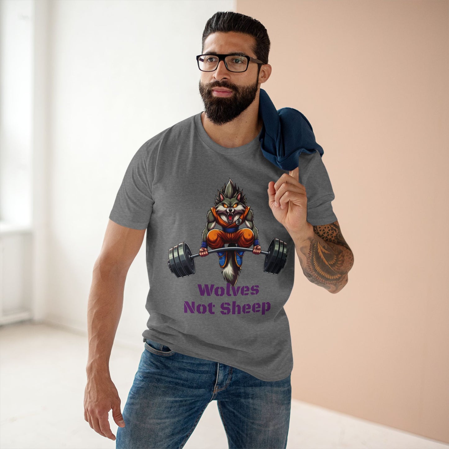 Wolves Not Sheep Motivational Tee for Fitness Enthusiasts