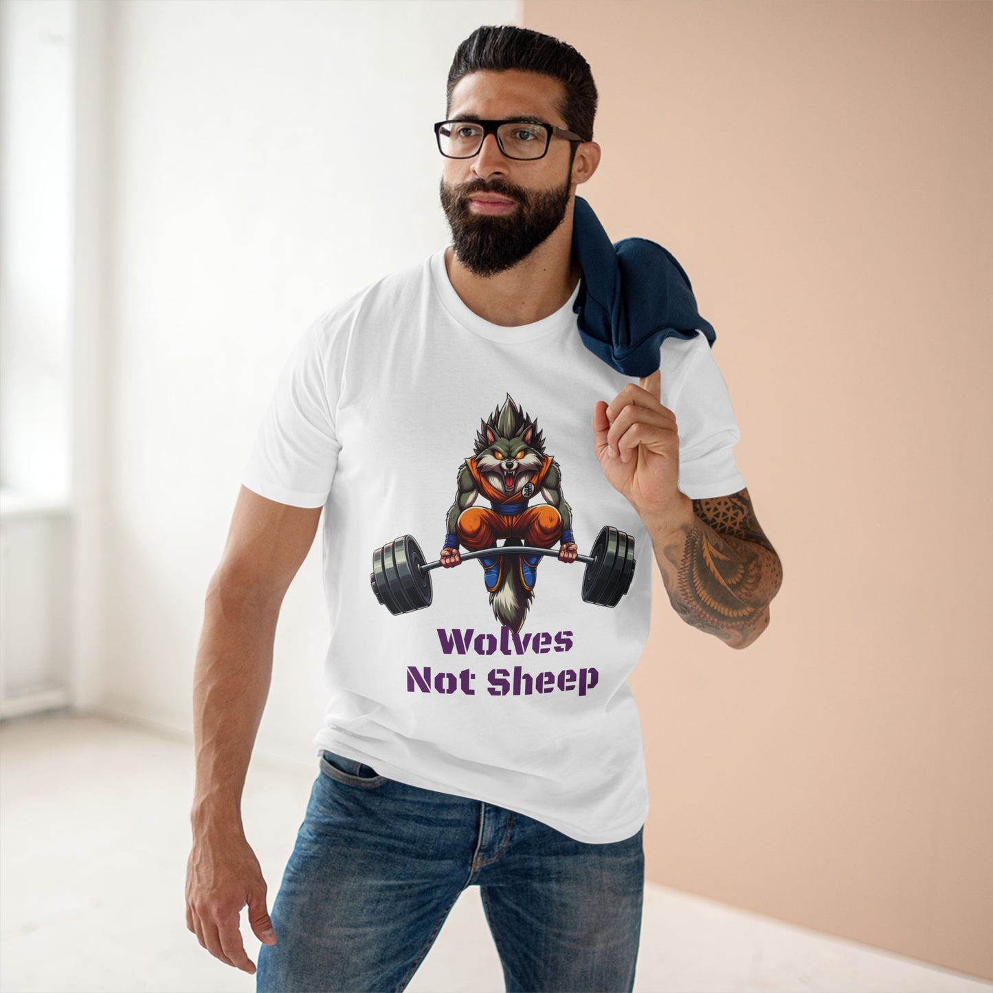 Wolves Not Sheep Motivational Tee for Fitness Enthusiasts