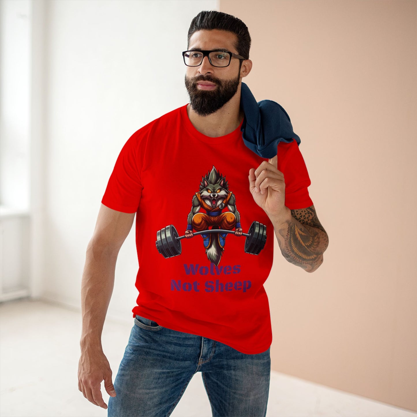 Wolves Not Sheep Motivational Tee for Fitness Enthusiasts